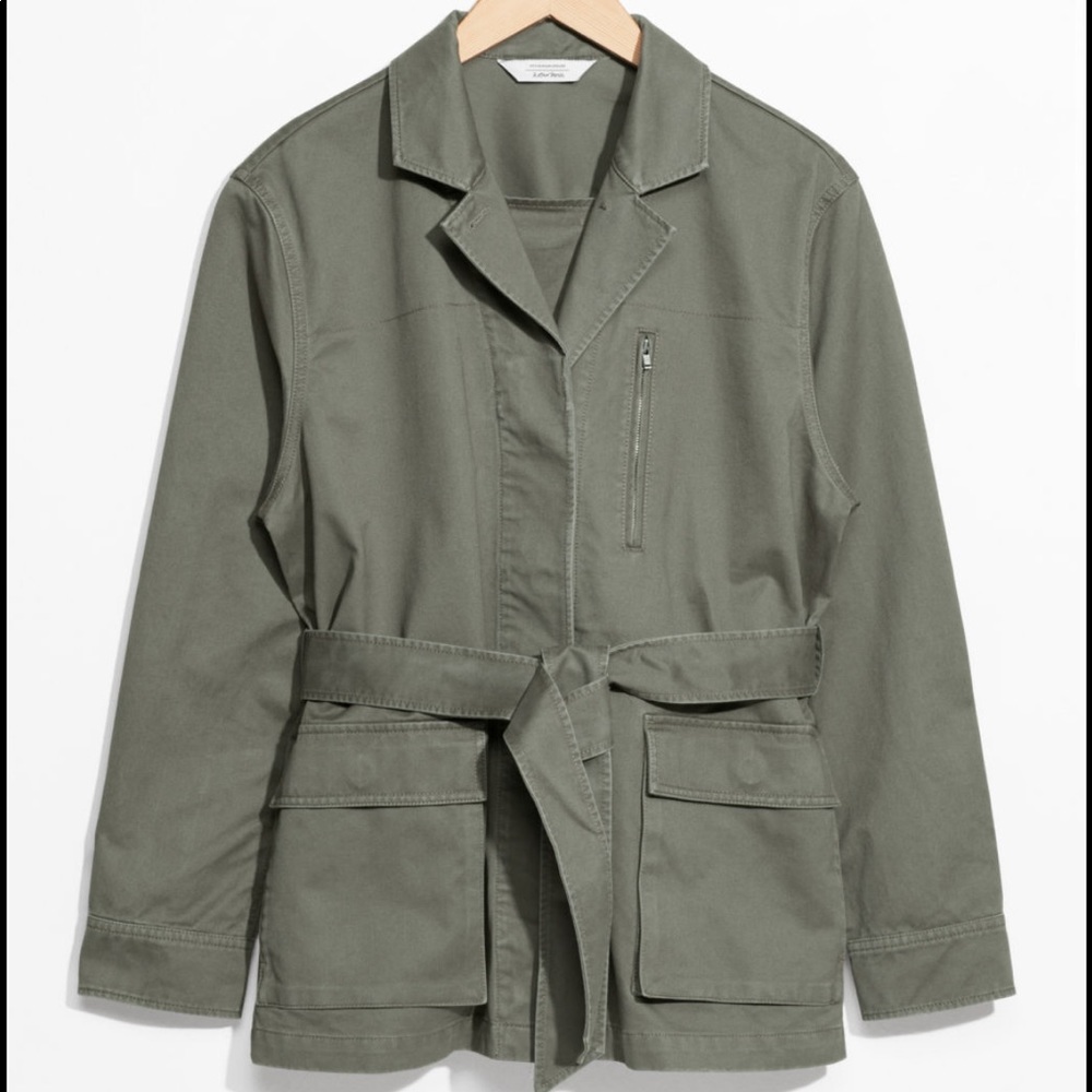 & Other Stories Green Military Jacket